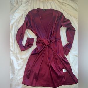 Satin mini dress